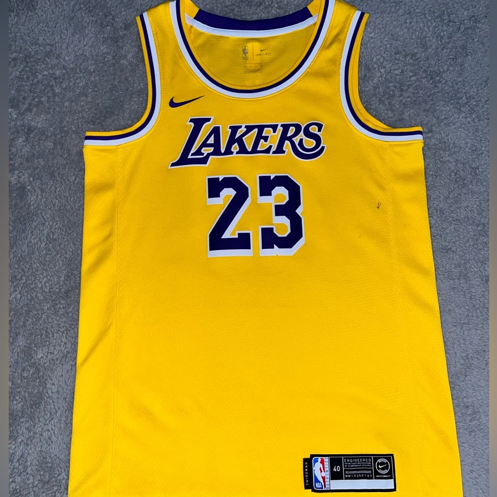 Laker Jersey fits like a medium tall